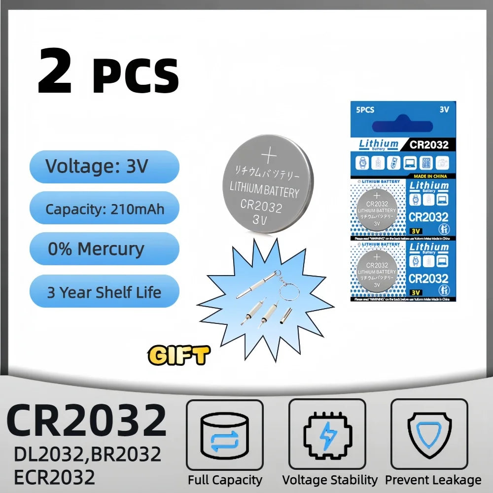 2 x CR2032 Lithium Battery