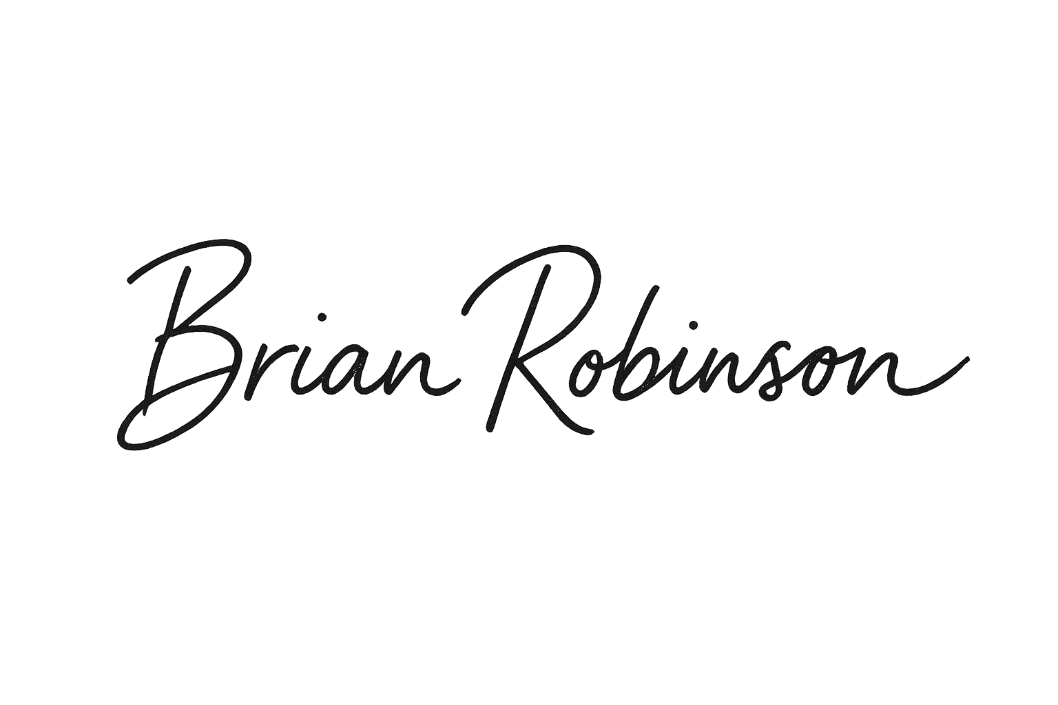 Brian Robinson's signature