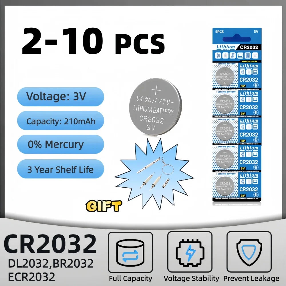 2 x CR2032 Lithium Battery