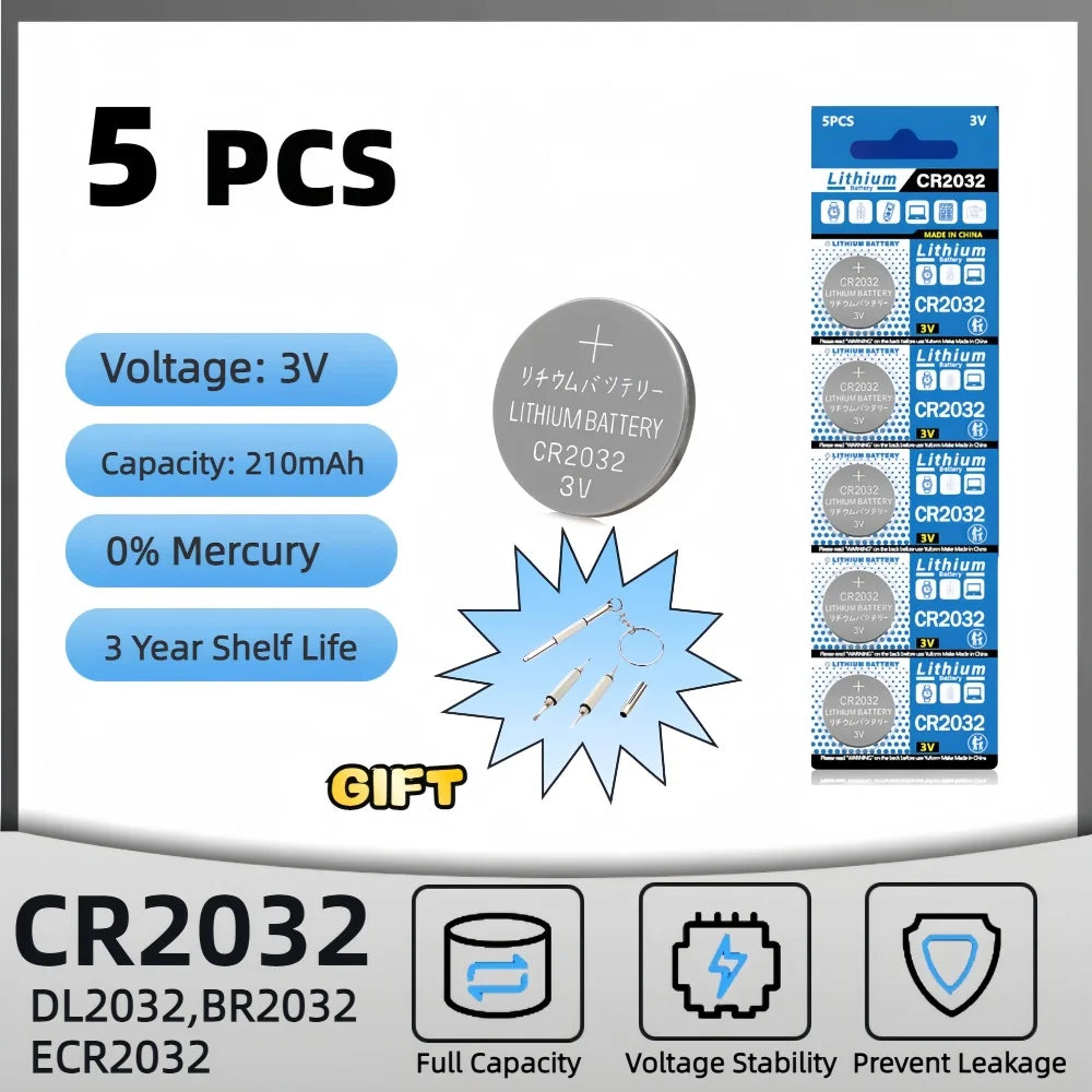 2 x CR2032 Lithium Battery