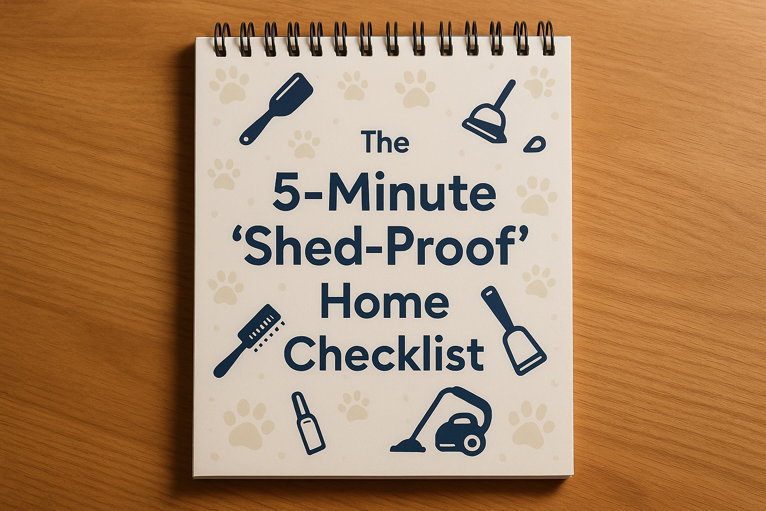 The 5-Minute 'Shed-Proof' Home Checklist - блокнот на спиральке